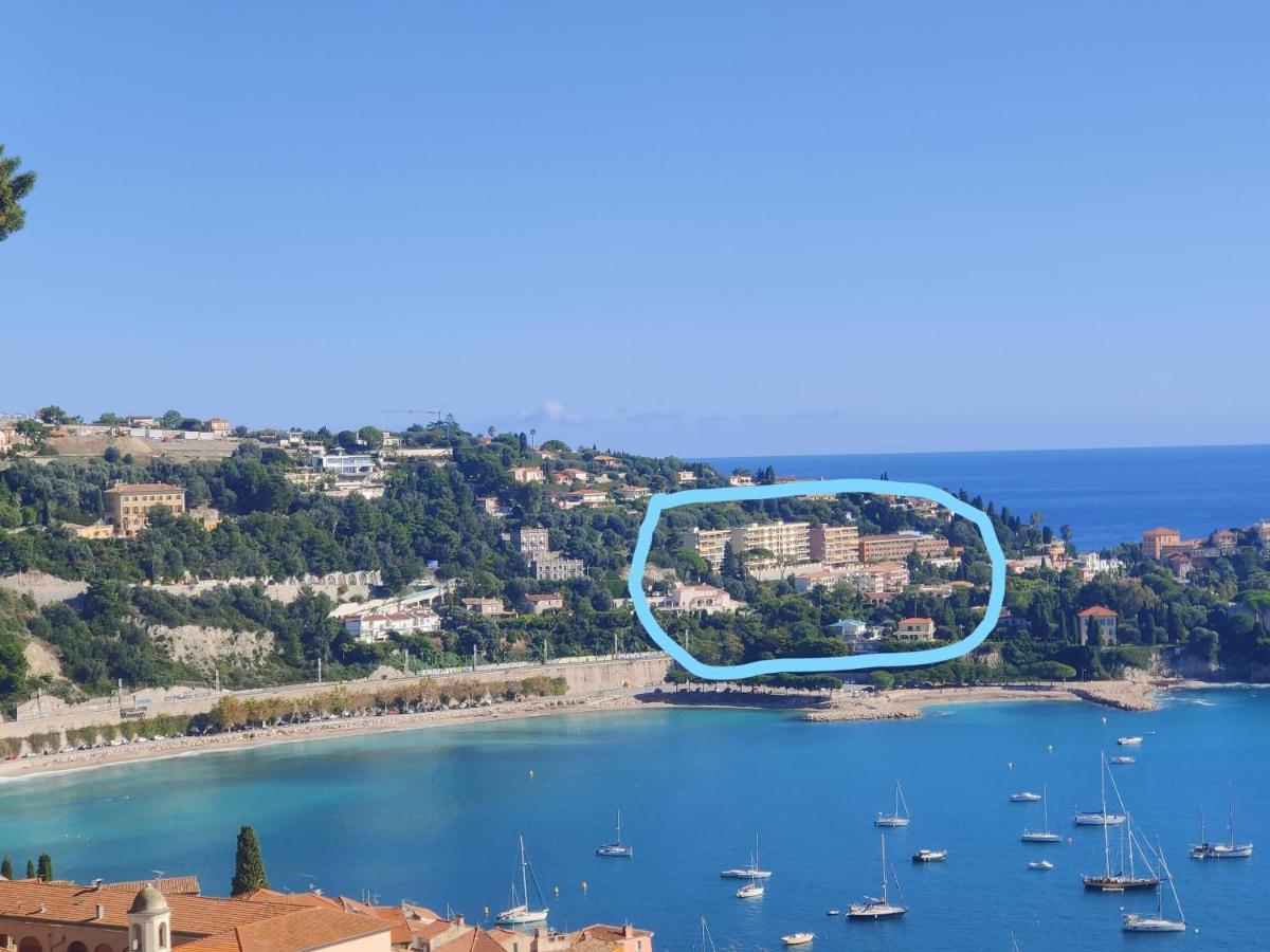 Vintage Flat Overlooking Villefranche Bay Appartamento Esterno foto