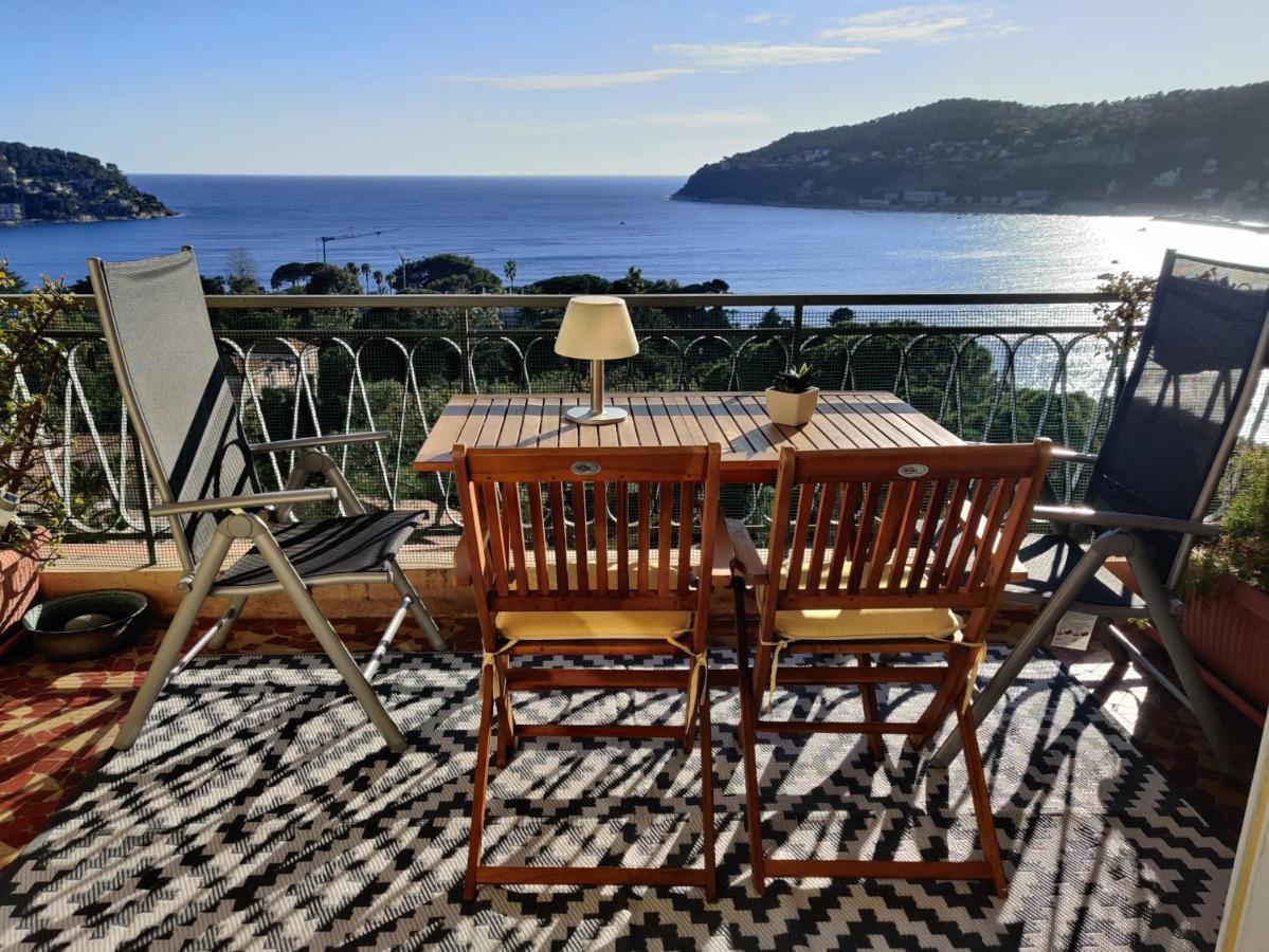 Vintage Flat Overlooking Villefranche Bay Appartamento Esterno foto