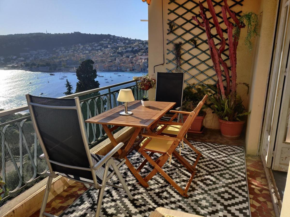 Vintage Flat Overlooking Villefranche Bay Appartamento Esterno foto